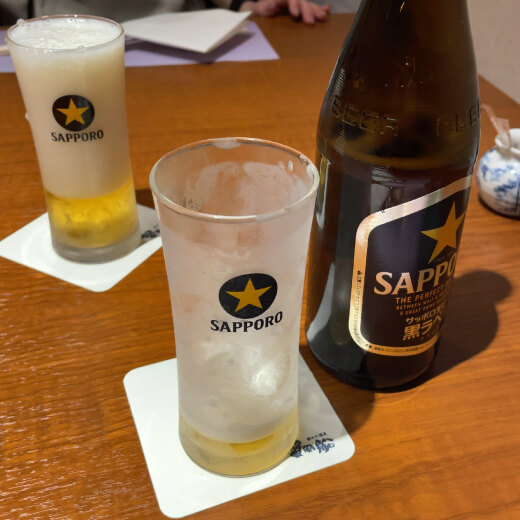 蟹風船　瓶ビール
